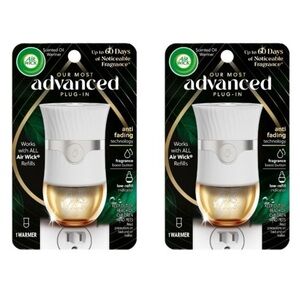 NEW Air Wick Advanced Plug In Scented Oil Warmer 2 Pack Bundle NWT